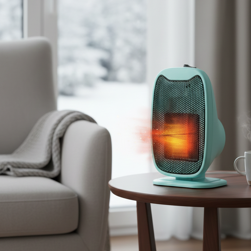 Electric Fan Heater Mini Mobile Heater Home Heating Warm Air Fan Office Room Handy Air Warmer Fan