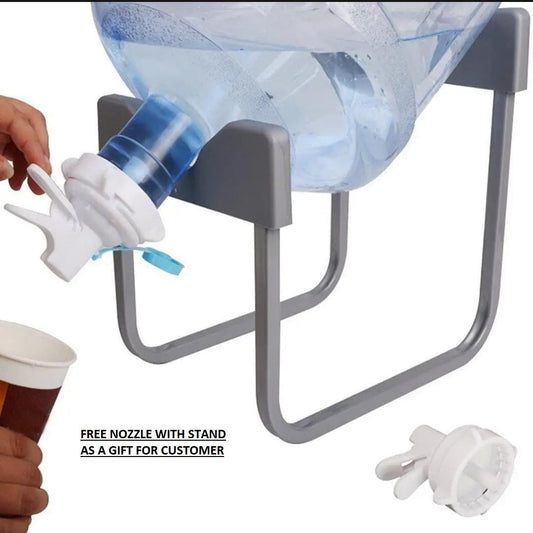 High‑Quality Water Bottle Stand | Metal Rack Dispenser | Durable & Stable Holder for Home & Office | 19 Ltr bottle stand with nozzle