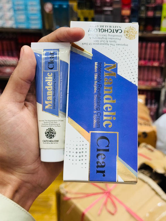 Mandelic Acid Brightening Cream | 30ml | Dark Spot Remover | Even Tone | Glass Skin Glow | Gentle Exfoliator