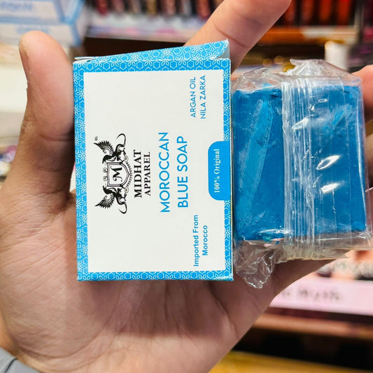 Midhat Apparel Moroccan Blue Soap With Premium Quality Gentle Cleansing And Refreshing Experience For Daily Use