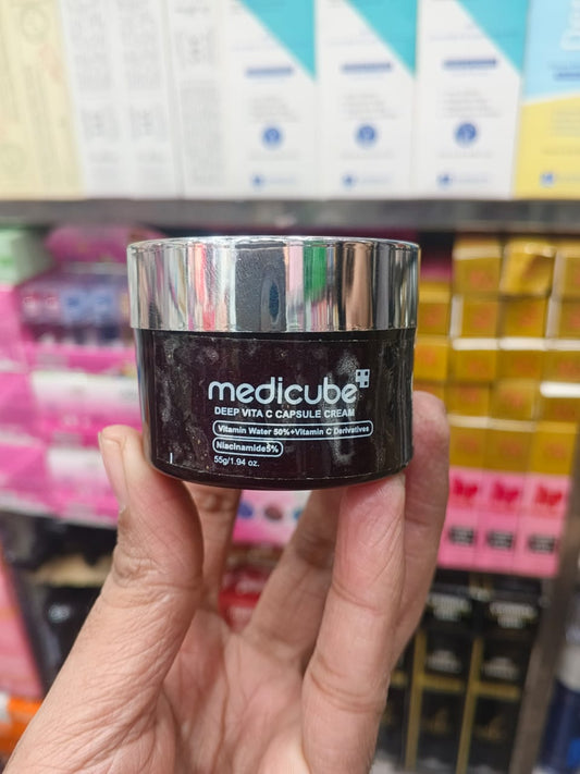 Medicube Vita C Deep Hydration Cream with Niacinamide – Vita C Capsule Cream (50% Vitamin Water) | 55g