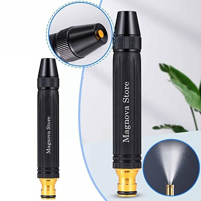 High Pressure Metal Brass Adjustable Nozzle Water Spray Gun – Heavy-Duty Garden & Car Wash Cleaning Tool