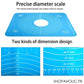 Silicone Baking Mat With Measurements Heat Resistant Cookie Sheet Oven Liner | Non Stick Flour Rolling Mat | Baking Mat Kneading Dough Pad (Random Color)