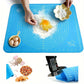 Silicone Baking Mat With Measurements Heat Resistant Cookie Sheet Oven Liner | Non Stick Flour Rolling Mat | Baking Mat Kneading Dough Pad (Random Color)
