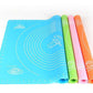 Silicone Baking Mat With Measurements Heat Resistant Cookie Sheet Oven Liner | Non Stick Flour Rolling Mat | Baking Mat Kneading Dough Pad (Random Color)