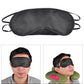 1 PC SLEEP MASK NATURAL SLEEPING EYE MASK EYESHADE COVER SHADE EYE PATCH WOMEN MEN SOFT PORTABLE TRAVEL EYEPATCH(random color)