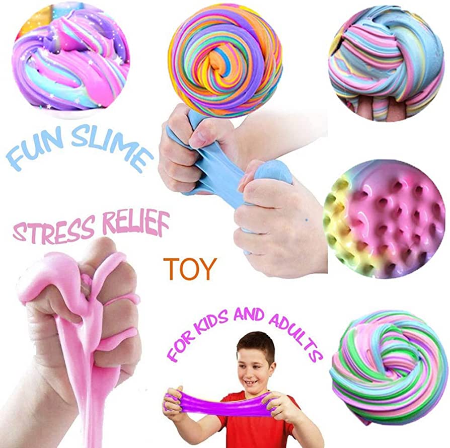 Colorfull Slime 200ml pack of 3 different colors mix colors
