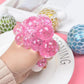 Fidget Squeeze Anti Stress Mesh Squishy Ball Squeeze Grape Ball (pack of 3)(random color)