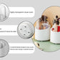 Brush Container Makeup Brush Holder Dust-proof Rotating Plastic Lipstick Eyebrow Pencil Vanity Supplies ( random color)
