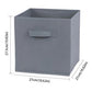 Foldable Canvas Storage Box (Random Color)