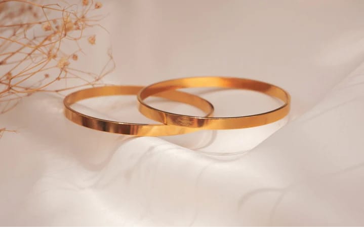 2 pieces Metal Bangle - 2.25