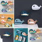 Fish Soap Stands for Bathroom Double Layers Plastic Adhesive Waterproof Wall Mounted Bar Soap Dish Holder Rack for Shower Wall, Kitchen, Bathroom Multicolor (Pieces 1)