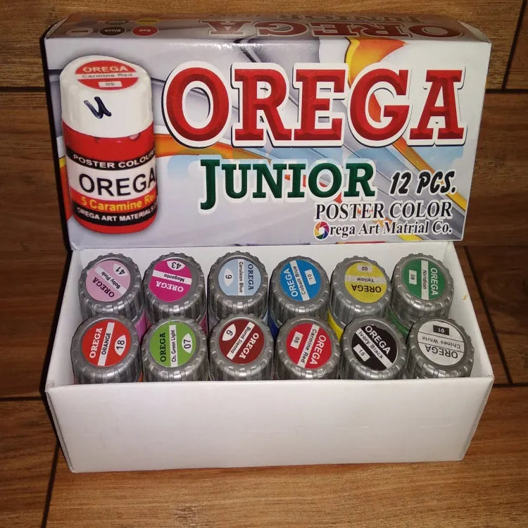 15 pcs Orega Poster colour With Brush
