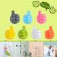 10 pcs Wall Decoration Hook Creative Silicone Thumb Key Hanger Hooks