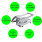 Stainless Steel French Fries Potato Cutter Double Blade High