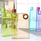 Ultra Slim Notebook Style Water Bottle - 1 Pc (Random Color)