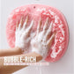 Shower Foot & Back Scrubber Mat, Wall Stick Suction Silicone Bathroom Scrubber (Random color)