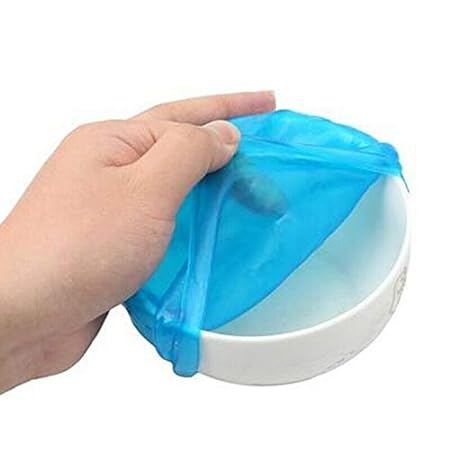 Food Covers Set of 4 Silicone Fresh Keeping Wrap Food Wraps Seal (Random color)