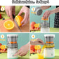 Portable Electric Citrus Juicer Hands-Free Rechargeable Orange Lemon Grapefruit Juicer Easy to Clean Juicer Machine | Orange, Lemon Juicer and Squeezer | Juice Extractor | Juice Blender