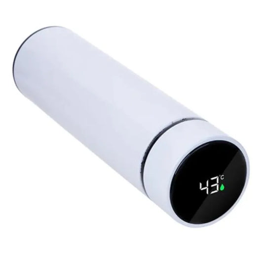Temperature Display Vacuum Insulated Water Bottle Thermo Flask Made of Premium Stainless Steel Coffee Cup -500 ml (Random Color)
