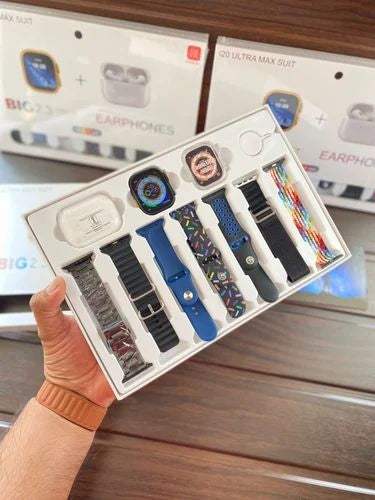 I20 Ultra Max Suit 10 In 1 SmartWatch With Airpods Comfortable Wear Stylish Design For Daily Use And Fashion Needs