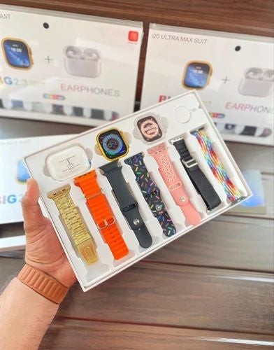 I20 Ultra Max Suit 10 In 1 SmartWatch With Airpods Comfortable Wear Stylish Design For Daily Use And Fashion Needs