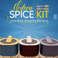 4 In 1 Modern spice kit, partition kitchen seasoning box, 4 Portions spice box with free spoon Modern Spice Kit - Spice Jar (Random Color)