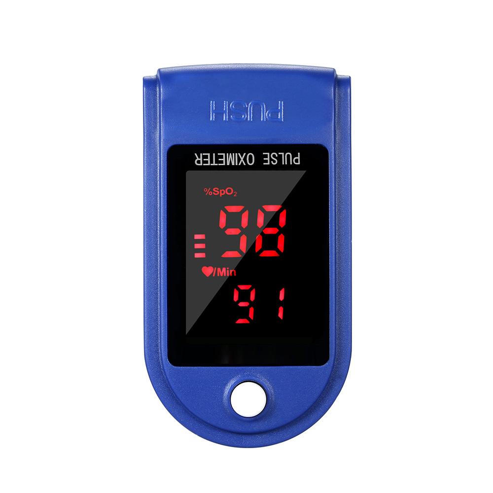 Fingertip Pulse Oximeter Blood Oxygen Saturation Detector Pulse Rate Monitor Portable Oximeter with Fingertip Puls Rate Monitor Portable Oximeter