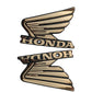 4-Piece Tenki & Tappa Monogram Set for CD70 – Universal Honda Style Badges | Best Quality Mono Set