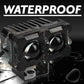 Motorcycle Robot Dual Colour LED Work & Driving Lights – 5000K–6500K Two-Color External Headlights / Fog Lamp - Pack Of 01