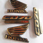 4-Piece Tenki & Tappa Monogram Set for CD70 – Universal Honda Style Badges | Best Quality Mono Set