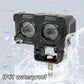 Motorcycle Robot Dual Colour LED Work & Driving Lights – 5000K–6500K Two-Color External Headlights / Fog Lamp - Pack Of 01