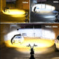 Motorcycle Robot Dual Colour LED Work & Driving Lights – 5000K–6500K Two-Color External Headlights / Fog Lamp - Pack Of 01