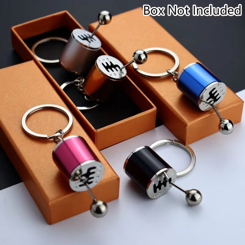 Car Gearbox Manual Transmission Lever Keychain – Metal Pendant Keyring | Key-Chain For Bikes & Cars - Random Color