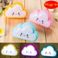 Smiley Cloud Plug-In LED Night Light – Soft Warm Glow Baby Lamp, Kids Night Light for Bedroom & Nursery (Random Color)