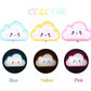 Smiley Cloud Plug-In LED Night Light – Soft Warm Glow Baby Lamp, Kids Night Light for Bedroom & Nursery (Random Color)