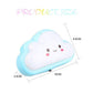 Smiley Cloud Plug-In LED Night Light – Soft Warm Glow Baby Lamp, Kids Night Light for Bedroom & Nursery (Random Color)
