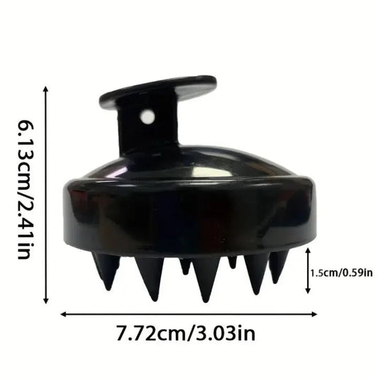 1 Piece Scalp Massager Shampoo Brush – Silicone Hair Scalp Scrubber for Deep Cleaning & Relaxing Massage (Multicolor, Pack of 1)