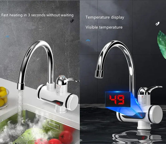 Electric Kitchen Instant 2500W Water Heater Tap – Instant Hot Water Faucet | Fast Heating Tankless Faucet