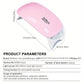 UV Led Lamp For Nails 6W Nail Lamp Light With Timer Mini Portable Nail Dryer Usb Gel Nail Polish Lamp For Nail Art Design At Home Random Color
