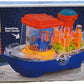Gear Ship Bump and Go Toy for Kids with 3D Lights, Music & Automatic Action Play