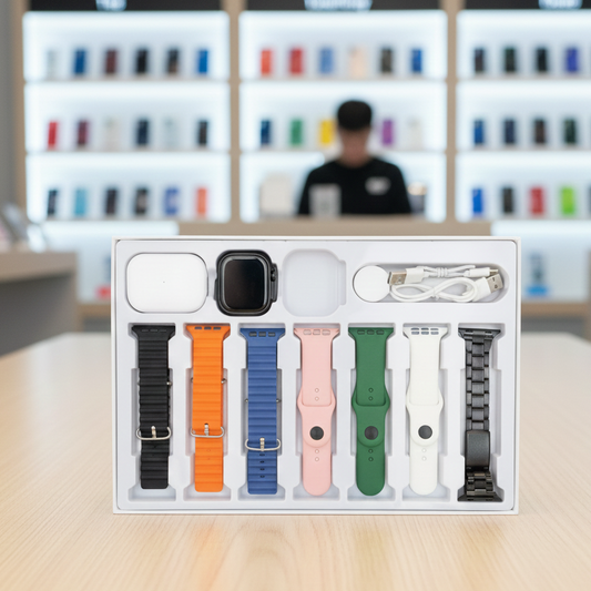 I20 Ultra Max Suit 10 In 1 SmartWatch With Airpods Comfortable Wear Stylish Design For Daily Use And Fashion Needs