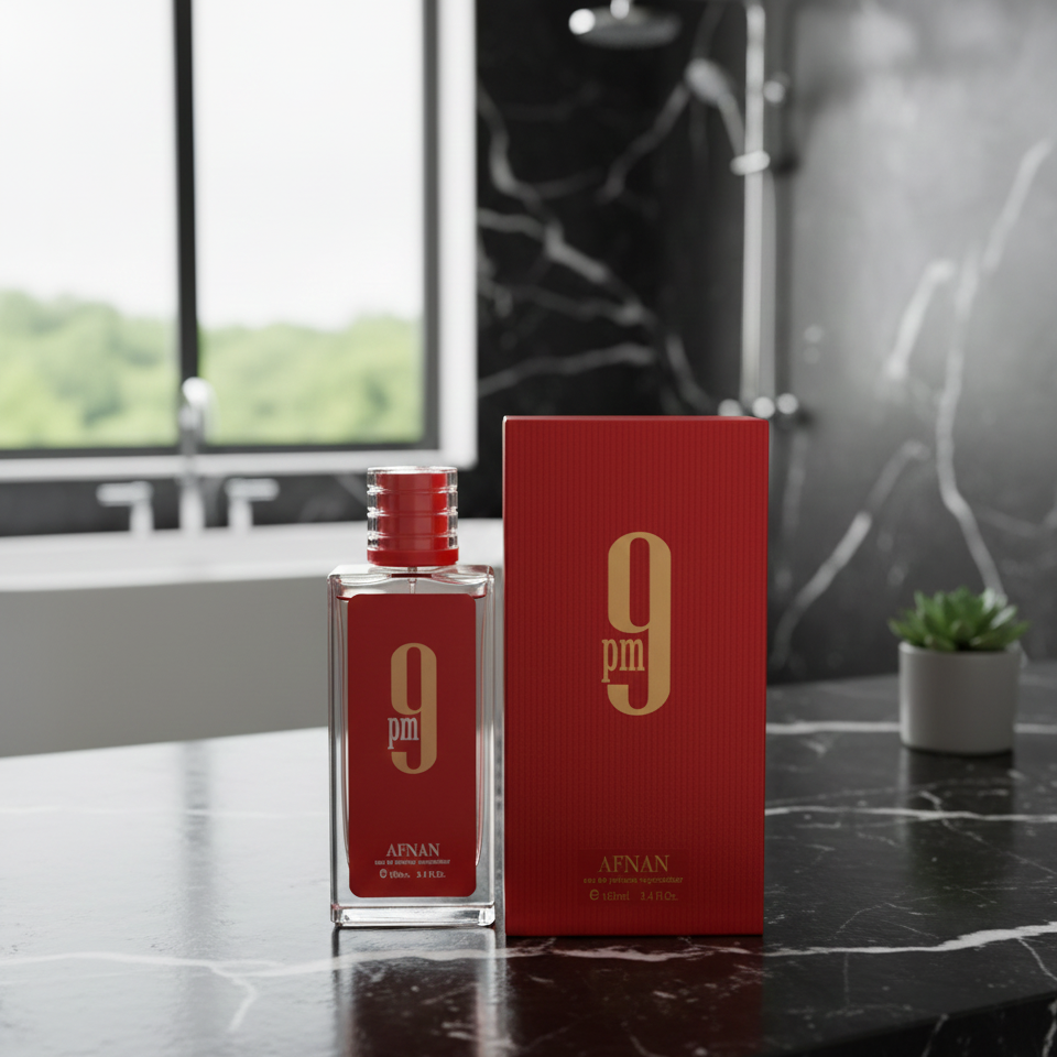 Afnan 9PM Perfume – Unisex EDP 100ml Red, Long-Lasting Elegant Fragrance for Men & Women