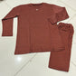 Check Pattern Loungewear Set For Women Stylish Design Smooth Comfort Easy Wear - Large