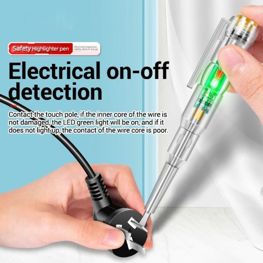 Intelligent LED Photometer Test Pen Voltage Detector Voltmeter 70-250V Electric Circuit Tester Screwdriver Indicator Tool For Safe Electrical Inspection