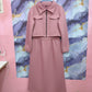 Stylish 2 Piece Set Long Frock Maxi Dress With Matching Zipper Jacket Premium Quality - Black