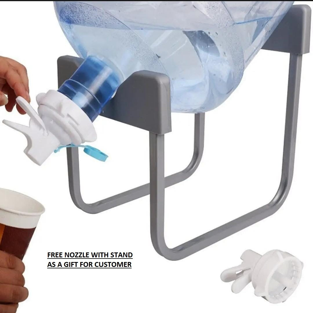 High‑Quality Water Bottle Stand | Metal Rack Dispenser | Durable & Stable Holder for Home & Office | 19 Ltr bottle stand with nozzle