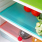 Refrigerator Mats Shelf Liners, 45 ×150cm Plastic Refrigerator Liners Washable Can Be Cut Waterproof Refrigerator Pads Fridge Mats Drawer Table Placemats (1 Roll Multicolors)