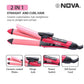Nova 2‑in‑1 Hair Straightener & Curler | Model NHC‑2009 | Professional Styling Tool