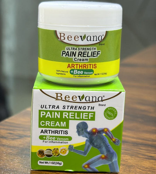 Beevana Ultra Strength Pain Relief Cream Providing Effective Comfort Soothing Formula Everyday Pain Care Support - 30g